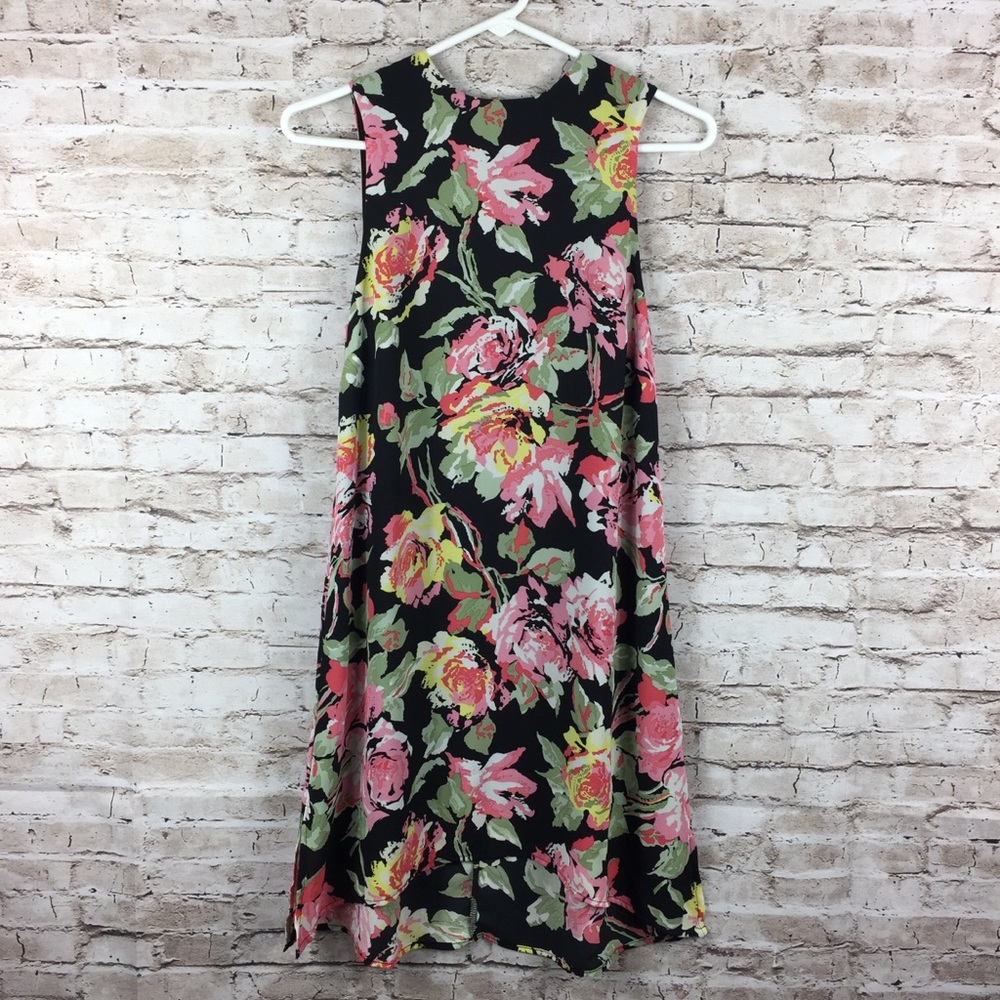 Leith Nordstrom Floral Sleeveless Dress